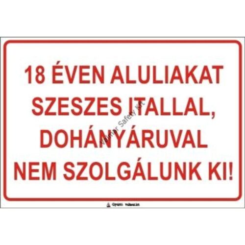 18 éven aluliakat... pvc 400x250mm