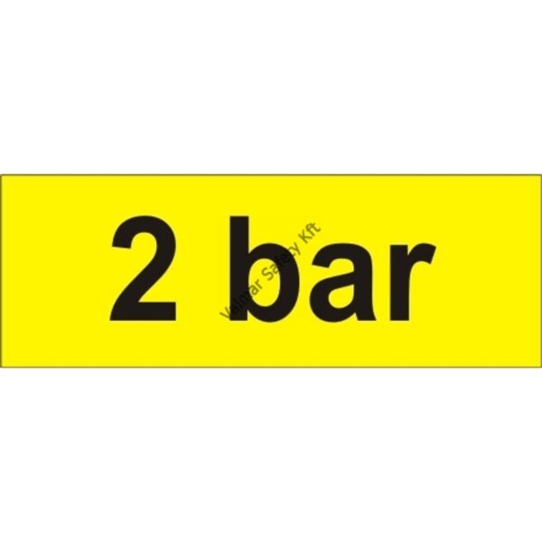 2 bar tábla  öntapadós matrica 70x25mm