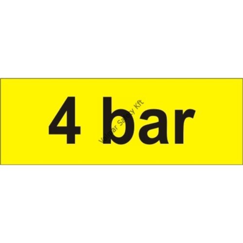4 bar tábla  öntapadós matrica 70x25mm
