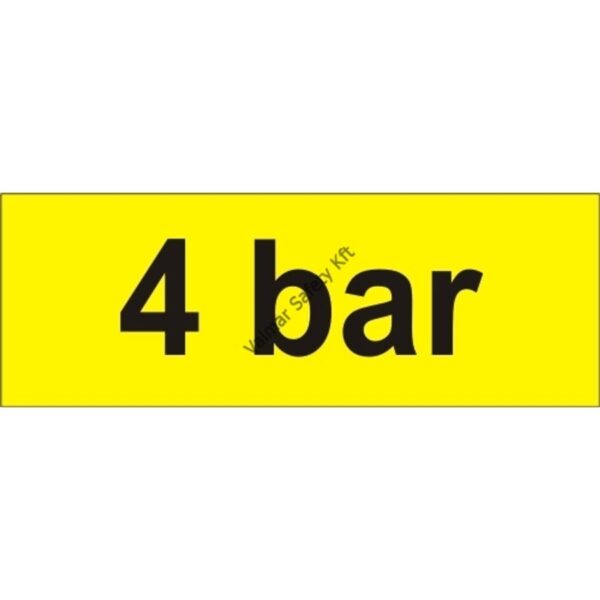 4 bar tábla  öntapadós matrica 70x25mm