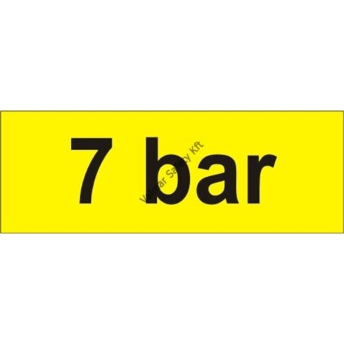 7 bar tábla  öntapadós matrica 70x25mm