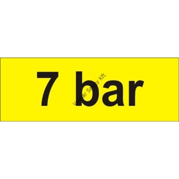 7 bar tábla  öntapadós matrica 70x25mm