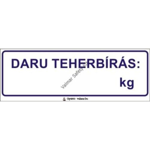 A daru teherbírása pvc 200x70mm