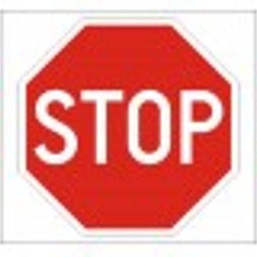 Állj! Elsőbbségadás kötelező! (STOP) - HIP fényvisszaverős szendvicslemez 600 mm