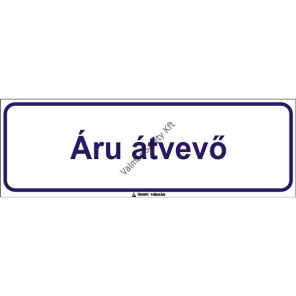 Áru átvevo pvc 300x100mm