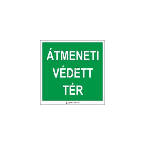 Átmeneti védett tér(2) utánvilágító - pvc 160x160 mm