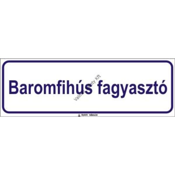 Baromfihús fagyasztó pvc 300x100mm