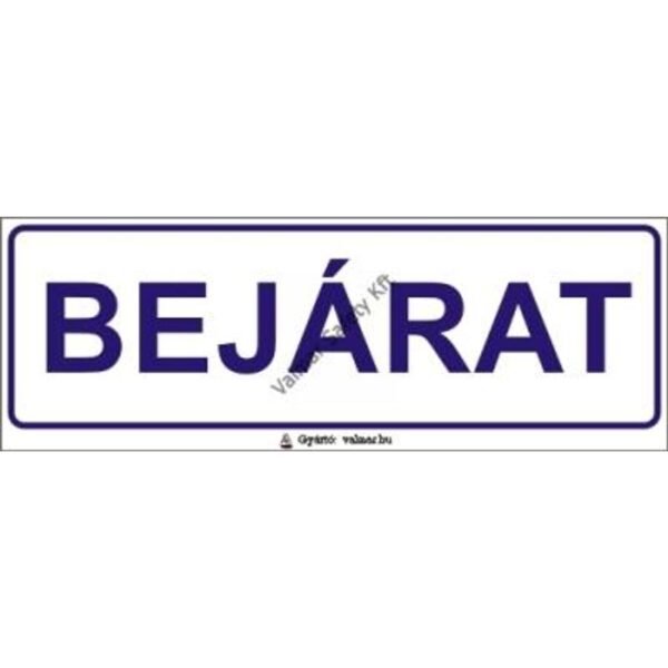 Bejárat pvc 200x70mm