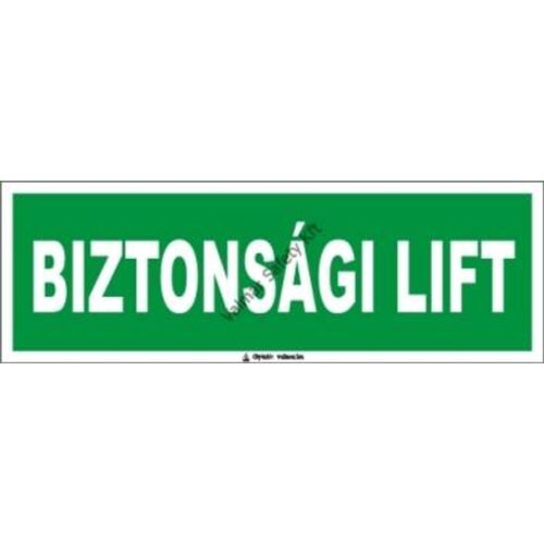 Biztonsági lift pvc 300x100mm
