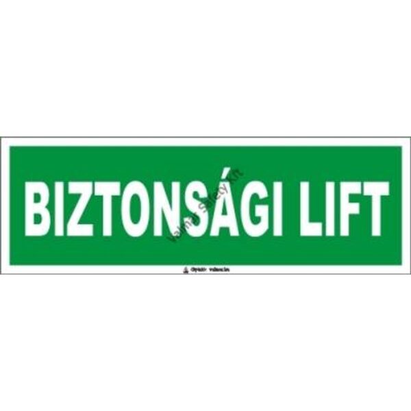 Biztonsági lift pvc 300x100mm