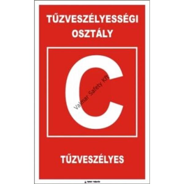 ? C? Tuzveszélyes pvc 400x250mm