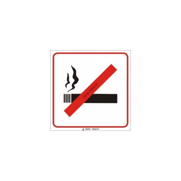 Cigarettával bemenni tilos pvc 200x200mm