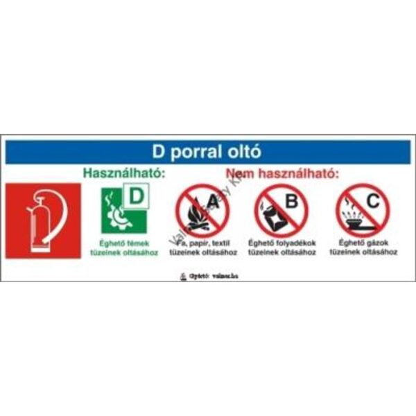 D porral oltó magyarázó tábla pvc 240x85mm