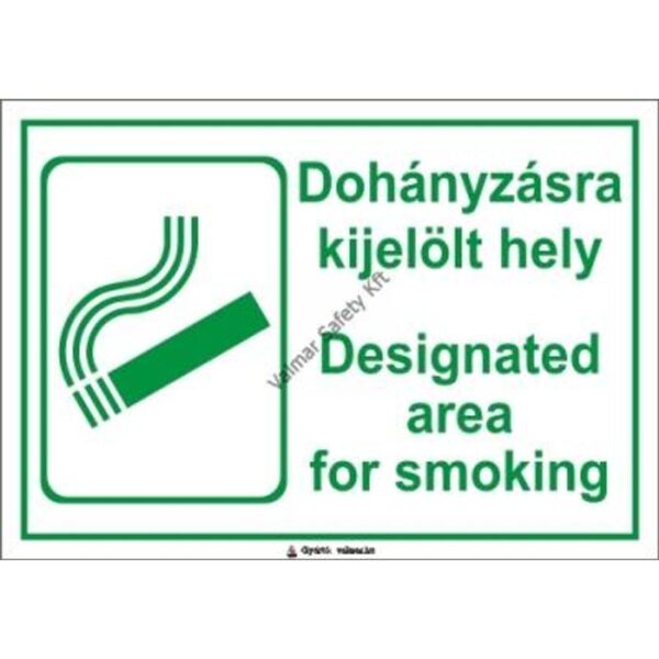 Dohányzásra kijelölt hely
