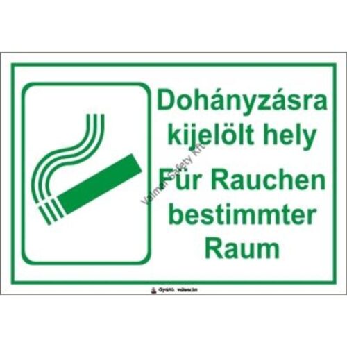 Dohányzásra kijelölt hely