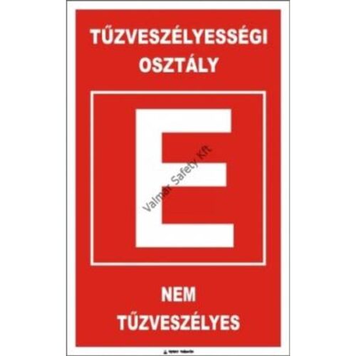 ? E? Nem tuzveszélyes pvc 400x250mm