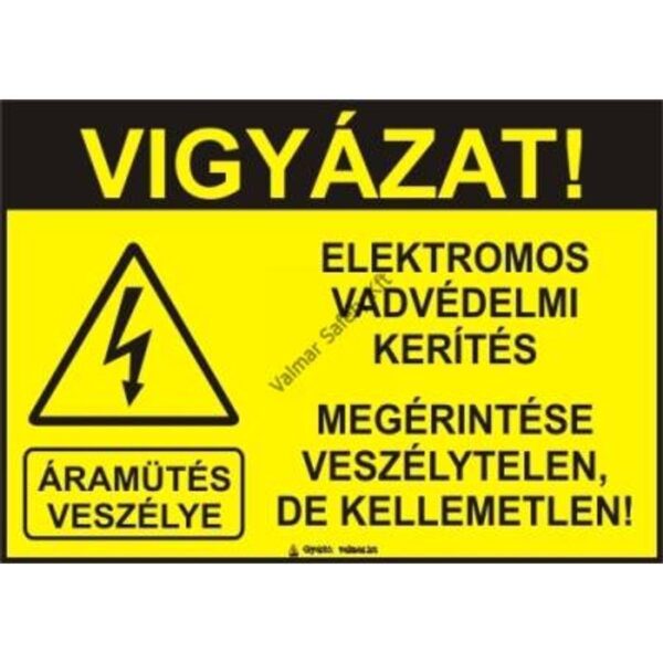 Elektromos vadvédelmi kerítés pvc 175x250mm