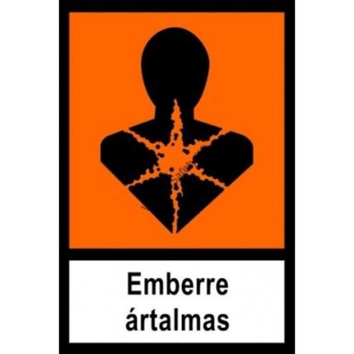Emberre ártalmas - öntapadós matrica 300x200 mm