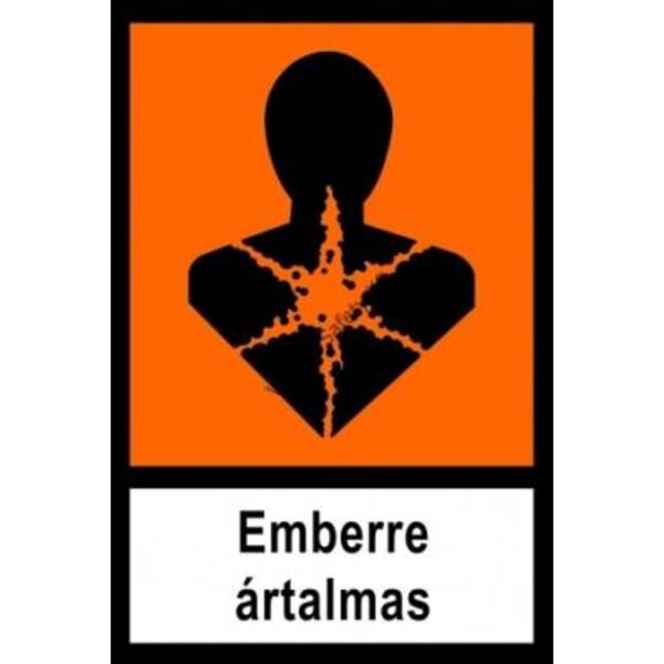 Emberre ártalmas - öntapadós matrica 300x200 mm