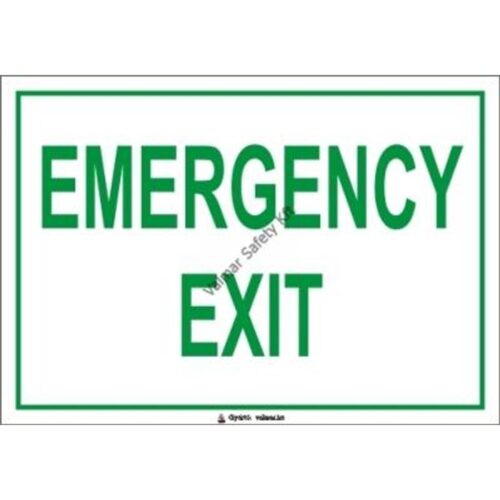 Emergency exit pvc 175x250mm