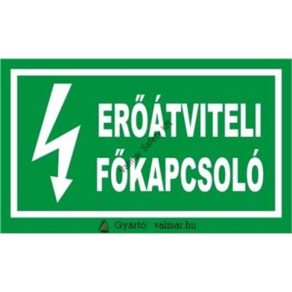 Eroátviteli fokapcsoló pvc 175x250mm