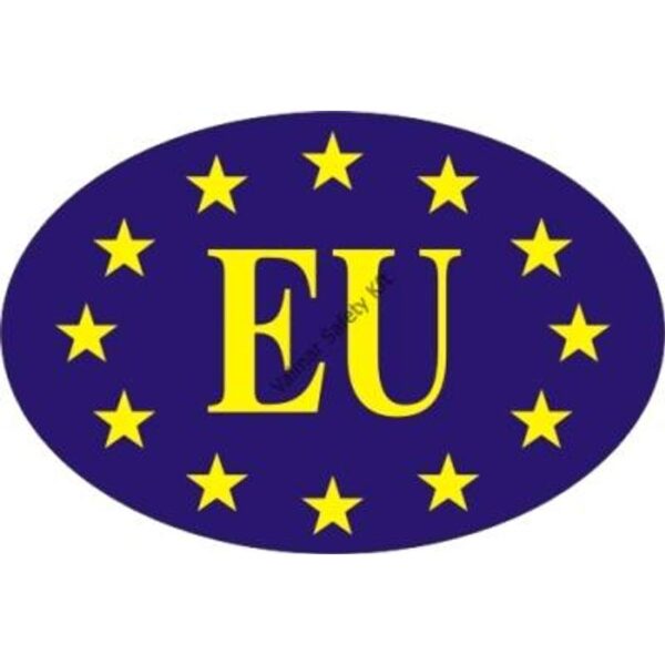 Európai Unió jelzés  öntapadós matrica 120x80mm