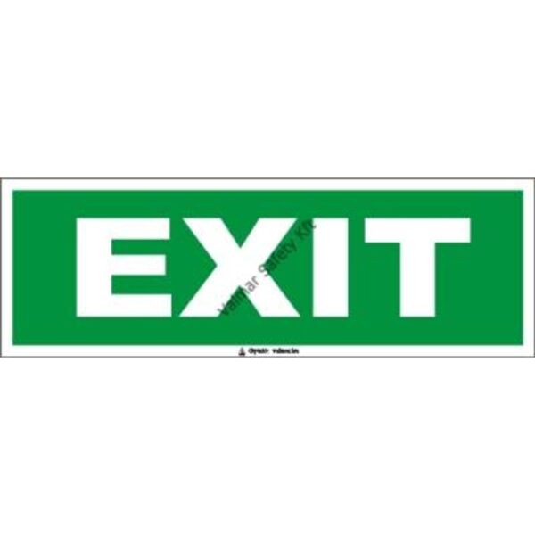 Exit(utánvilágító) pvc 300x100mm