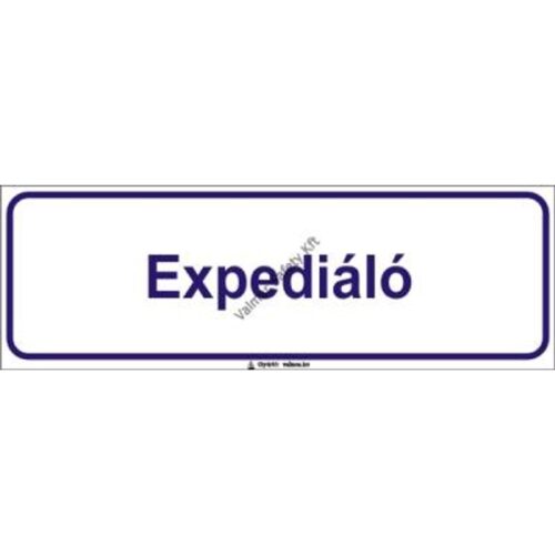 Expediáló pvc 300x100mm