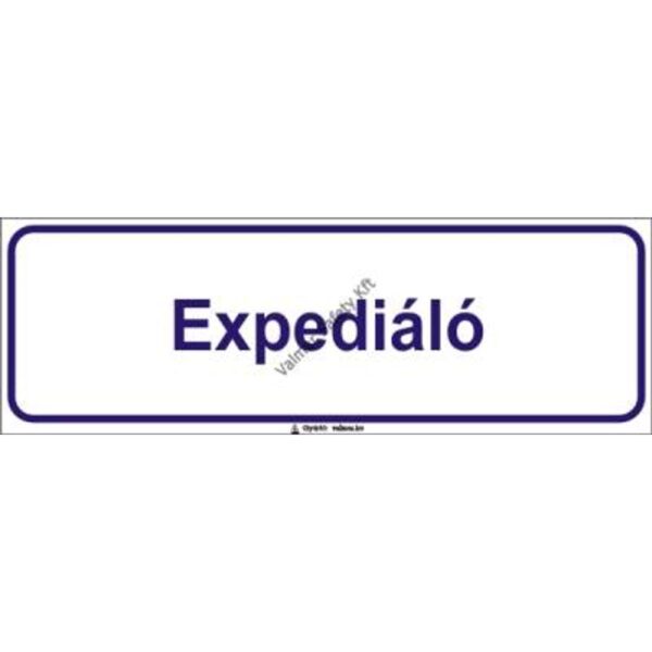 Expediáló pvc 300x100mm