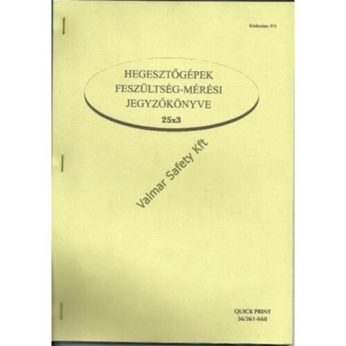 F/1 Hegesztőgépek feszültség mérési jk.