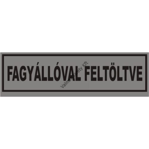 Fagyállóval feltöltve pvc 120x36mm