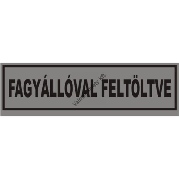 Fagyállóval feltöltve pvc 120x36mm