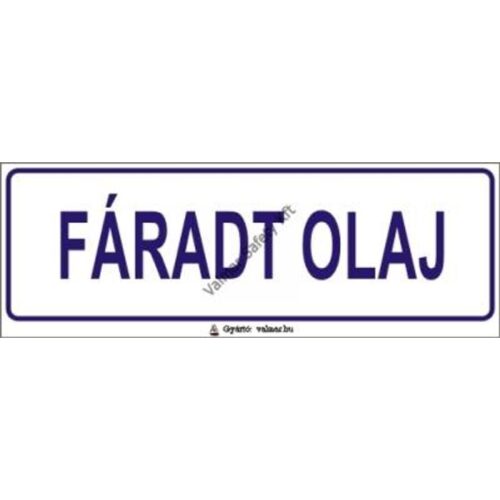 Fáradt olaj pvc 200x70mm