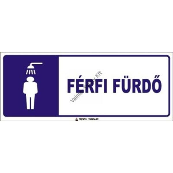 Férfi fürdo pvc 250x100mm