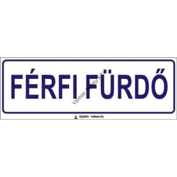 Férfi fürdo(T) pvc 200x70mm