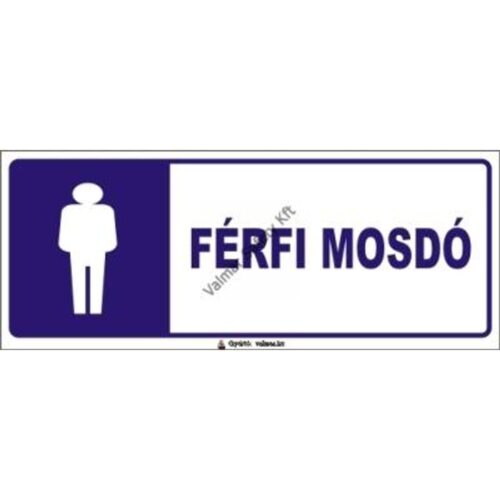 Férfi mosdó pvc 250x100mm