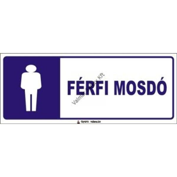 Férfi mosdó pvc 250x100mm
