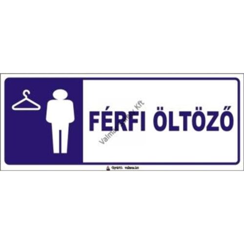 Férfi öltözo pvc 250x100mm