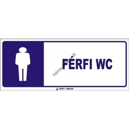 Férfi wc pvc 250x100mm