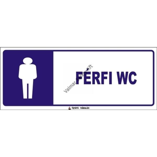 Férfi wc pvc 250x100mm