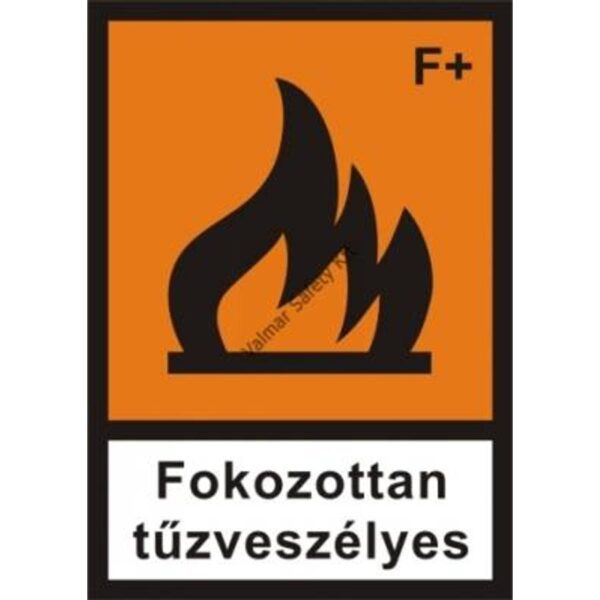 Fokozottan tuzveszélyes pvc 300x200mm