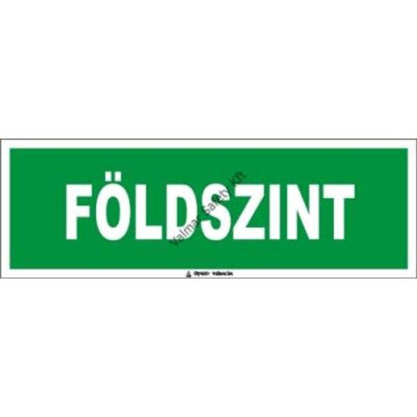 Földszint(utánvilágító) pvc 300x100mm