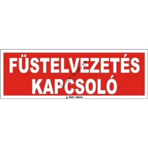 Füstelvezetés kapcsoló(utánvilágító) pvc 300x100mm