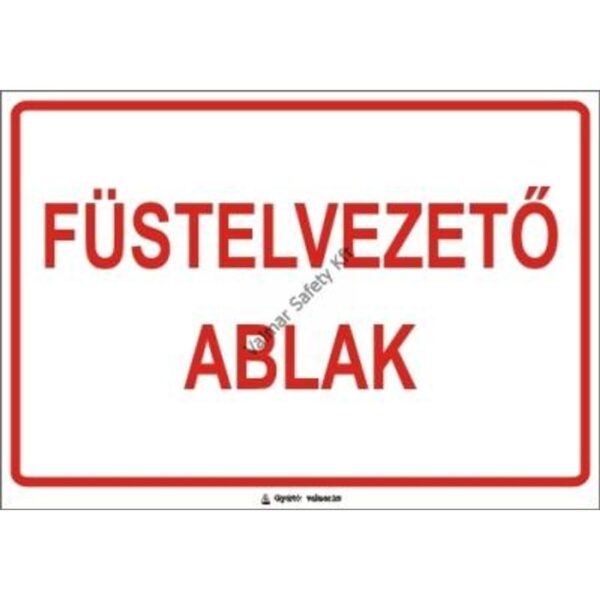 Füstelvezeto ablak pvc 175x250mm