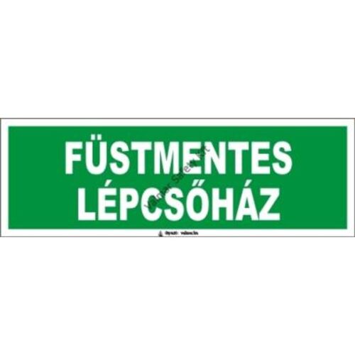 Füstmentes lépcsoház(utánvilágító) pvc 300x100mm