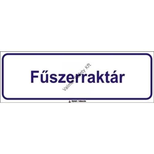 Fuszerraktár pvc 300x100mm