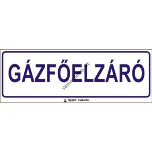 Gázfoelzáró pvc 200x70mm