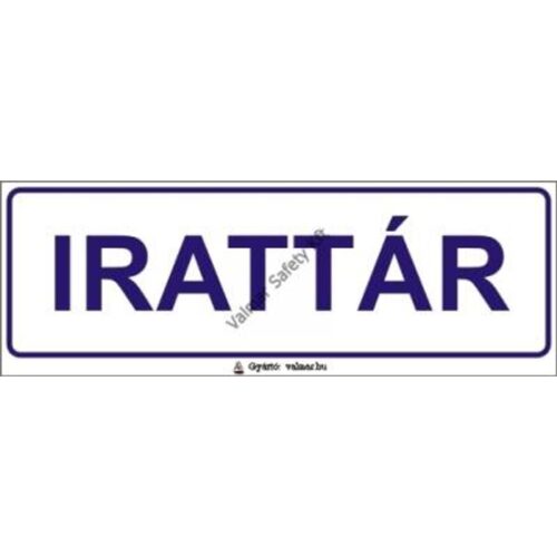 Irattár pvc 200x70mm