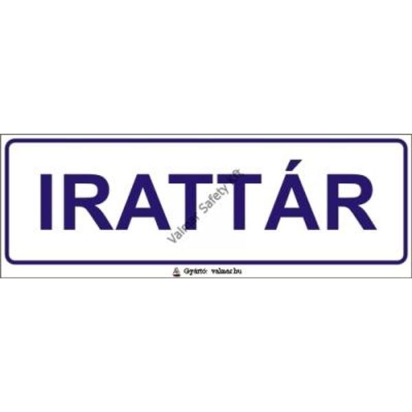 Irattár pvc 200x70mm