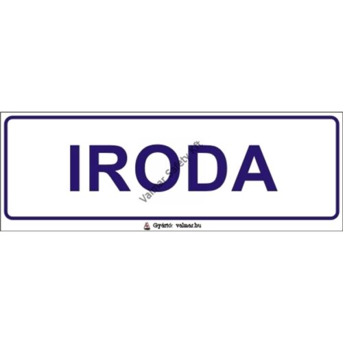 Iroda pvc 200x70mm